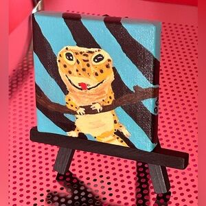 Colorful Lizard Mini Canvas Art